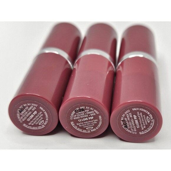 3 Clinique Pop Lip Colour + Primer Lipstick 13 Love Pop Full Size NOS - Picture 2 of 2
